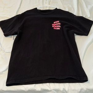 Black Anti Social Social Club T shirt